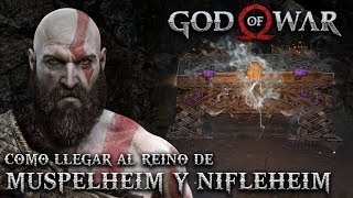 GOD OF WAR  MUSPELHEIM Y NIFLHEIM  LOCALIZACION DE LAS CLAVES PARA ACCEDER [upl. by Llenaej931]