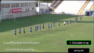 Warming up cooling down voetbal [upl. by Einhoj477]