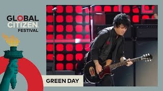 Green Day Perform American Idiot  Global Citizen Festival NYC 2017 [upl. by Schriever]