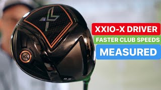 XXIO X DRIVER FASTER GOLF SWING SPEEDS MEASURED [upl. by Aisya]