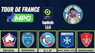 LE TOUR DE FRANCE MPG Ligue 1 Lille Troyes Strasbourg Auxerre Brest [upl. by Nnaihs482]