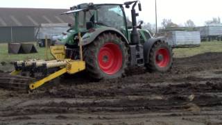 Fendt 714 mit Scheibenegge und Tiefenlockerer [upl. by Booma]