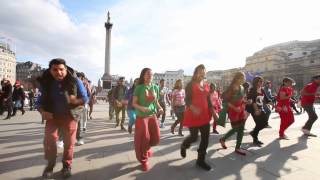 ICC World T20 Flash Mob London 2014 Bangla Tigers London [upl. by Iramat364]