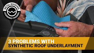 3 Problems With Synthetic Roof Underlayment [upl. by Sinclair]