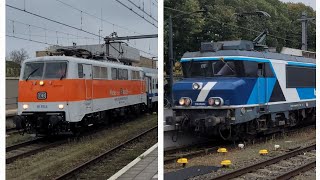 UNIEK Centralbahn 111 111 lichtgroetend met Müller Partyzug  loc wissel met TCS 101004 te Venlo [upl. by Orsino]