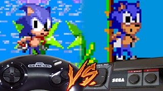 Sega Genesis Vs Sega Master System  Sonic the Hedgehog [upl. by Witte530]