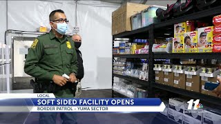 Yuma Border Patrol unveils new asylum seeker processing center [upl. by Artimed]