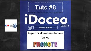 iDoceo Tuto 8  Exporter plusieurs compétences sur le client Pronote en quelques clics seulement [upl. by Everett151]