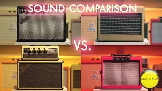 FENDER MINI 65 vs FENDER MINI 57 vs FENDER MINI TONEMASTER vs FENDER MINI DELUXE [upl. by Lyram294]