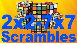 How to Scramble Any NxN Cube 2x27x7 WCA [upl. by Onairam]