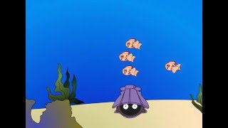 5 Little Fishies in the Sea Kids Songs [upl. by Chuah]