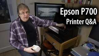 Epson SCP700 printer Q and A  featuresuse for the A313quot pigment ink printer for best results [upl. by Downe]