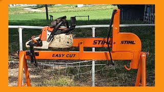 STIHL Easy Cut Chainsaw Stand [upl. by Yenettirb]