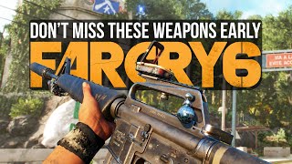 Hidden Weapons You Can Already Find Early In Far Cry 6 Far Cry 6 Best Weapons [upl. by Nwahsyar]