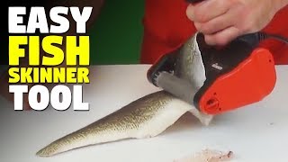 Fish Skin Removing  Easy Fish Skinner Tool [upl. by Aleihs]