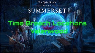 ESO Time Breach Locations Valenwood [upl. by Orlene]