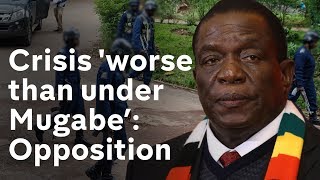 Zimbabwe President returns amid violent crackdown [upl. by Attenrev]