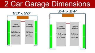 Ideal 2 Car Garage Dimensions [upl. by Allene]