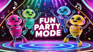 Disco Music Colorful Disco Lights amp Fun Party Song Yellow Alien Dance [upl. by Lifton512]