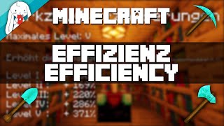 EFFIZIENZ  EFFICIENCY  Verzauberung erklärt  Werkzeugverzauberung  Minecraft Tutorial CC [upl. by Postman827]