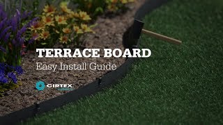 Terrace Board  100 Recycled Garden Edging  Easy Install Guide [upl. by Einnad]