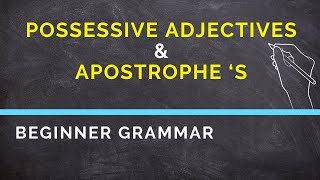 Possessive Adjectives and Apostrophe S  Beginner English Grammar [upl. by Daile878]