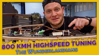 800 kmh HIGHSPEEDZug extrem GETUNED  Wunderlandians 20  Miniatur Wunderland [upl. by Suertemed]