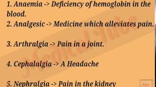 Important Medical Terms For Nurses  60 Medical Terminology [upl. by Algy]