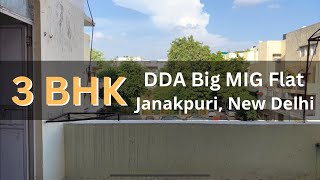 DDA SFS 3 BHK Flat in Janakpuri ddahousingscheme [upl. by Aibun]