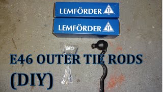 BMW E46 OUTER TIE ROD REPLACMENT DIY [upl. by Ydnirb196]