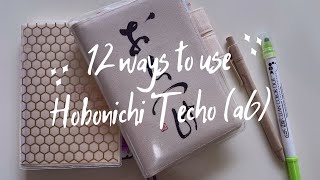 ✨ 12 Ways to Use Hobonichi Techo A6 [upl. by Nissie903]