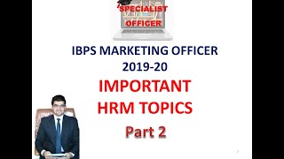 IBPS SO Marketing Officer Preparation 2019 [upl. by Yerffoej]