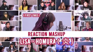 Lisa  Homura FIRST TAKE  REACTION MASHUP [upl. by Tyra978]