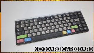 How to Make Computer Keyboard With Cardboard  DIY Computer Model Project [upl. by Adnyc]