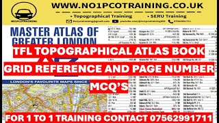 AZ TOPOGRAPHICAL GRID REFERENCE AND PAGE NUMBER  LONDON ATLAS BOOK TOPOGRAPHICAL ASSESSMENT 25 [upl. by Adnola797]