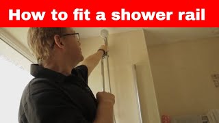 How to fit a shower rail  Mira shower rail [upl. by Ykcul]