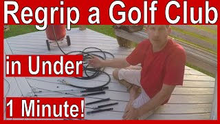 How to Regrip a Golf Club [upl. by Deuno]