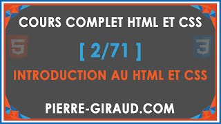 COURS COMPLET HTML ET CSS 271  Pourquoi apprendre Ã coder [upl. by Thompson]