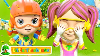 Peek a Boo Song  Hide amp Seek  Kids Education amp Nursery Rhymes  Kids Songs by Little Treehouse [upl. by Ahsat]