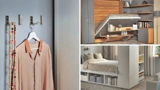 10 BRILLIANT IDEAS TO MAXIMIZE SPACE IN A SMALL BEDROOM [upl. by Eimmot]