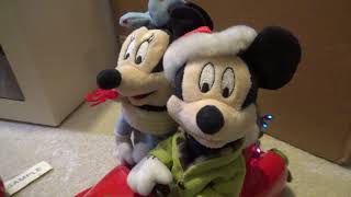 Gemmy Prototype Animated Mickey and Minnie Mouse in Christmas Car [upl. by Plume708]