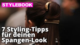 Frisuren mit Haarspangen  STYLEBOOK [upl. by Pentha]