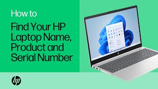 How to find your HP laptop name product number and serial number  HP Support [upl. by Hendel]