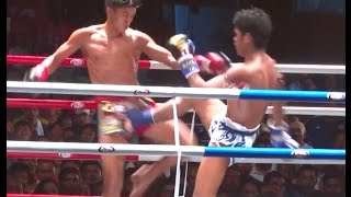 Muay Thai Fight  Sangmanee vs Muangthai Samui Festival  24th January 2016 [upl. by Tate]