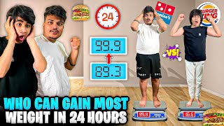 Who Can GAIN MOST WEIGHT 🏋️‍♂️ In 24HOURS⏱ Challenge With TSG Ronish And Mann Ritik Jain Vlogs [upl. by Anoit665]