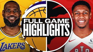 LAKERS at RAPTORS  FULL GAME HIGHLIGHTS  November 1 2024 [upl. by Lipson]