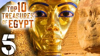 Top 10 Treasures Of Egypt  History Documentary  Channel 5 AncientHistory [upl. by Aleydis]