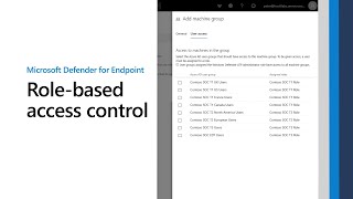 Rolebased access control RBAC in Microsoft Defender for Endpoint [upl. by Aisenet]