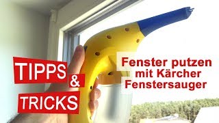 Fenster streifenfrei sauber Das kann der Kärcher AkkuFenstersauger  Test [upl. by Hedve]