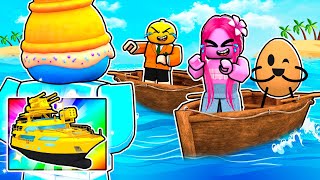 I Pretended to be a NOOB in Roblox Build a Boat [upl. by Amehsyt]